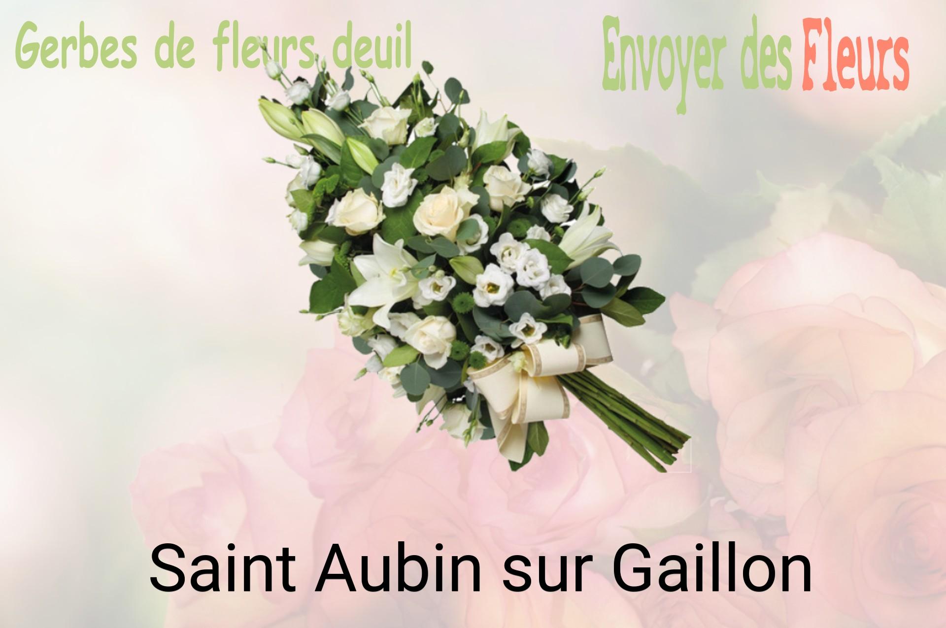 Gerbe de fleurs de deuil livrée à Saint-Aubin-sur-Gaillon